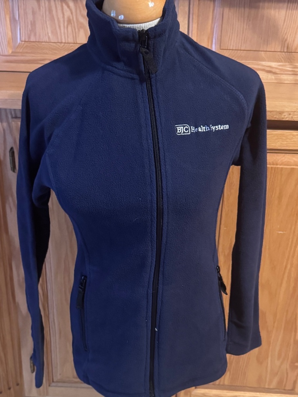 Clique XS/TP Women's Blue Zip Up Sweatshirt "BJC Health Systems"  Warm Fleece